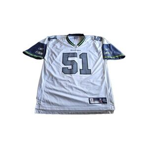Vintage‎ Reebok NFL Seattle Seahawks Lofa Tatupu #51 Stitched Jersey XL White